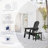 Folding Adirondack Chair, SGS Tested, Wooden Textured with Cup Holder, Heavy All-Weather HDPE Comfortable Set Poolside Backyard Lawn-124432769