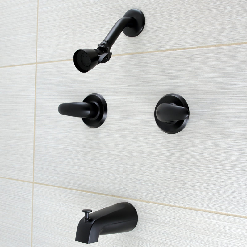 Robinet de douche en laiton Legacy, Noir mat