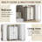 48" Tall Farmhouse 5 Drawers Dressers-754114039