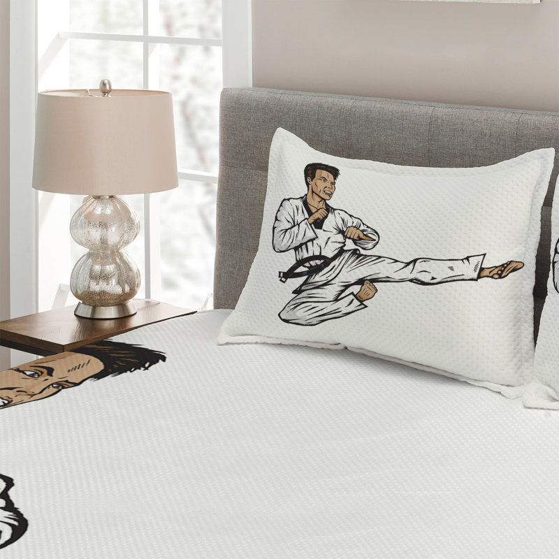 Modern & Contemporary Polyester Coverlet, King Bedspread + 2 Shams