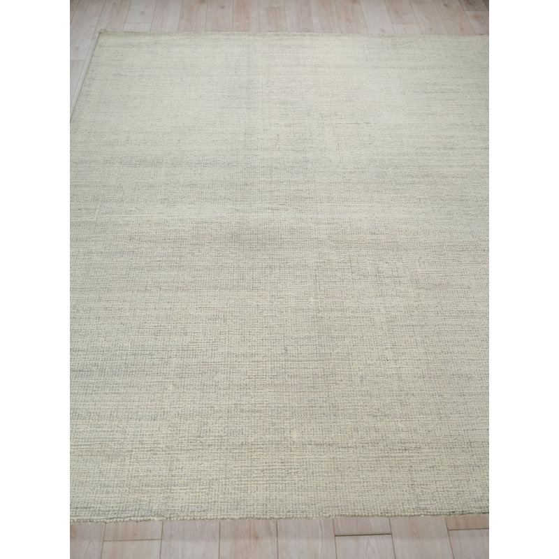 Elements Hand Tufted Wool Indoor Rug, Rectangle 2' x 3', Gray/Ivory