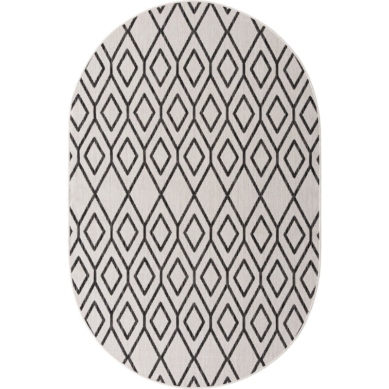 Outdoor Destiny Area Rug , Oval 5'3" x 8'