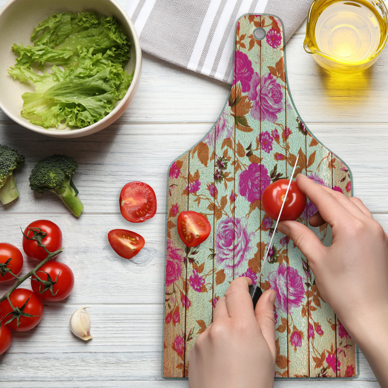 Planche à découper en verre trempé Ambesonne