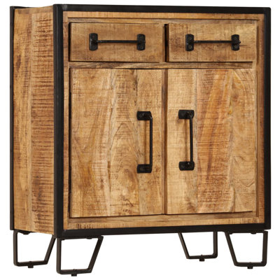Sideboard 25.6" x 11.8" x 27.6" Solid Mango Wood