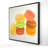 Delicious Macaroons Canvas | Yellow Frame Wall Art Decor