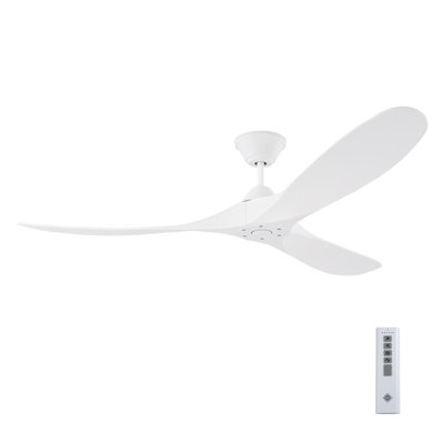 Maverick Coastal 60 - Matte White w Matte White Blades from Visual Comfort Fan
