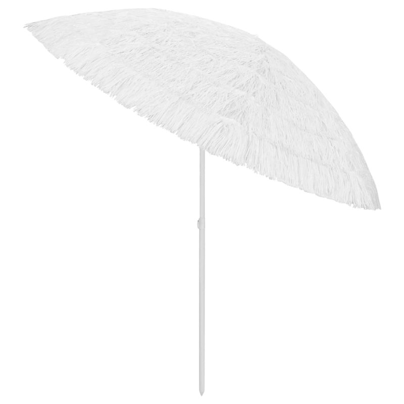 Affrica 314696 vidaXL Hawaii Beach Parasol, White