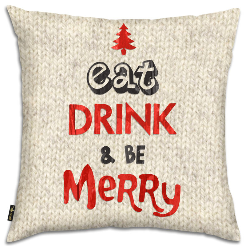 Coussin de boisson manger et coussin de noël