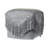 Lebo Modern Distressed Handmade Wool/Cotton Square Upholstered Ottoman Pouf