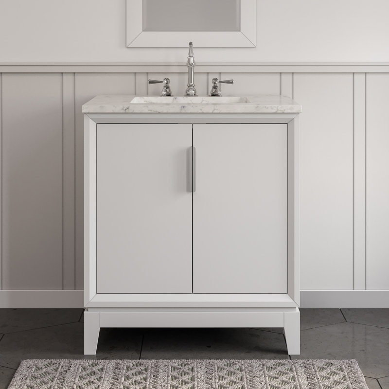 Elizabeth 30'' W Single Vanity, White