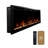 Ultra Thin Aerus Slim Recessed or Wall Mounted Electric Fireplace, Alexa/Wifi Enabled-102323149