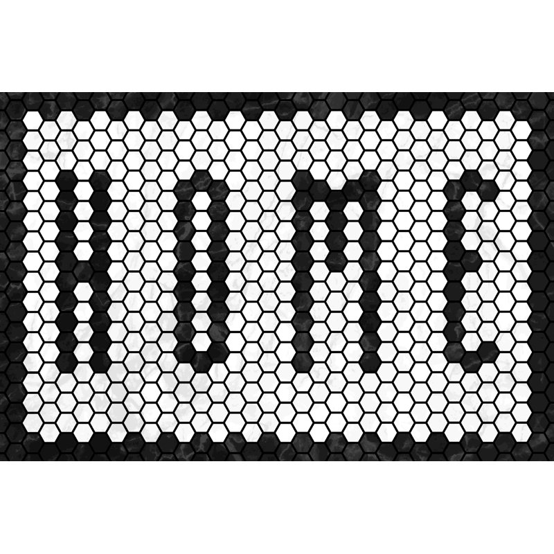 Home Tiles par Wild Apple Portfolio - art textuel, H 8 po x l 12 po, Toile tendue