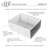 26'' L Single Bowl Fireclay Kitchen Sink-10170776