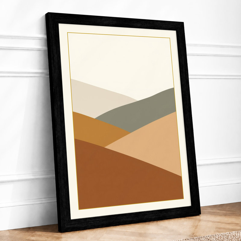Earthbound Planes Minimalist - Framed Print, A2 - 59.4 x 42.0 cm, Black