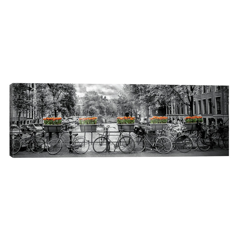 Amsterdam Gentlemen's Canal by Melanie Viola - Wrapped Canvas Panoramic Print, 121.92 cm H x 40.64 cm W x 3.175 cm D