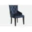 Chaise d'appoint en velours marine foncé Varian II