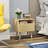 Modern Wood Single Drawer Nightstand,Vintage Bedside Table 18.5-254302148-253819232