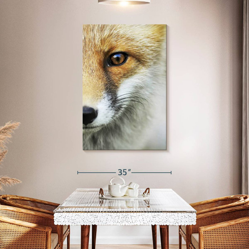 Le regard d'un renard, H 48 po x l 32 po