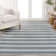 Rectangle Raygoza Striped Machine Woven Polyester Area Rug