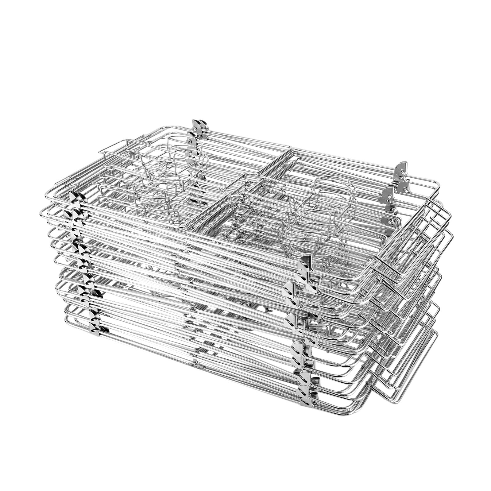 OUKANING 24Pcs Stackable Food Dish Serving Trays Chafing Wire Rack ...