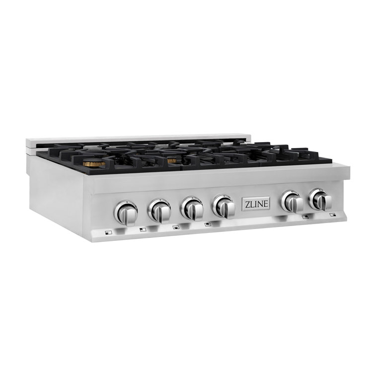 Professional 36" Gas Cooktop with 6 Burners