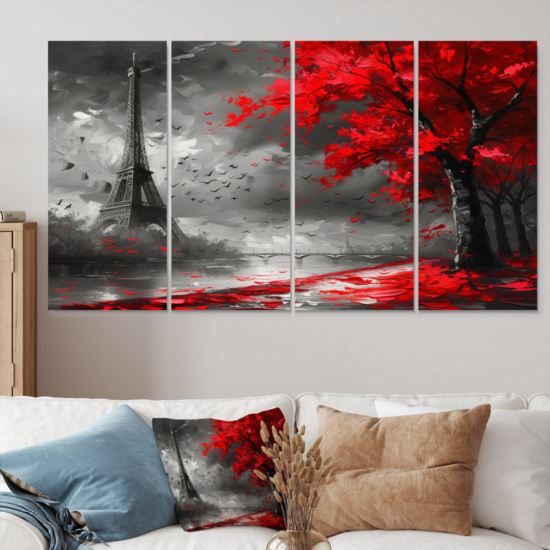 Ensemble de salon Farias - City Paris Wall Art, H 28 po x l 48 po