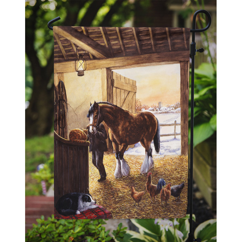 Double Sided Polyester Animal Garden Flag, 15" H  x 11" W