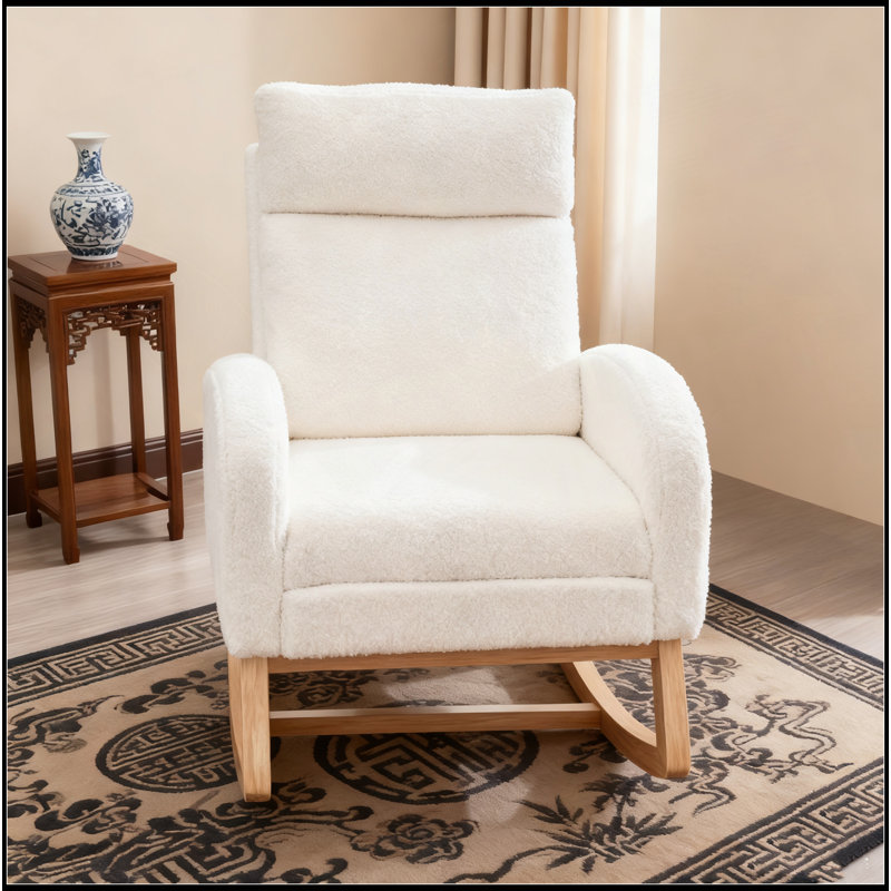 Chaise berçante Isabelle Max Adeebah, Blanc