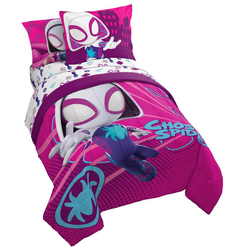 Spidey & His Amazing Friends Ghost Gwen 5 Piece Twin Bedding Set w/ Sham
