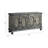 Rustic Gray Finish Console Cabinet