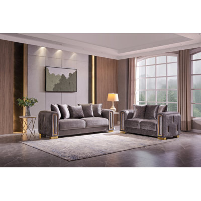 Ensemble de salon moderne 2 pièces Impreza Shimmering