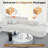 Modern Style Curved Sofa, Upholstery Boneless Corduroy Sofa Couch with 3 Pillows, Oversized Sleek Curved Sectional Boucle Fabric Couch for Living Room-776368057