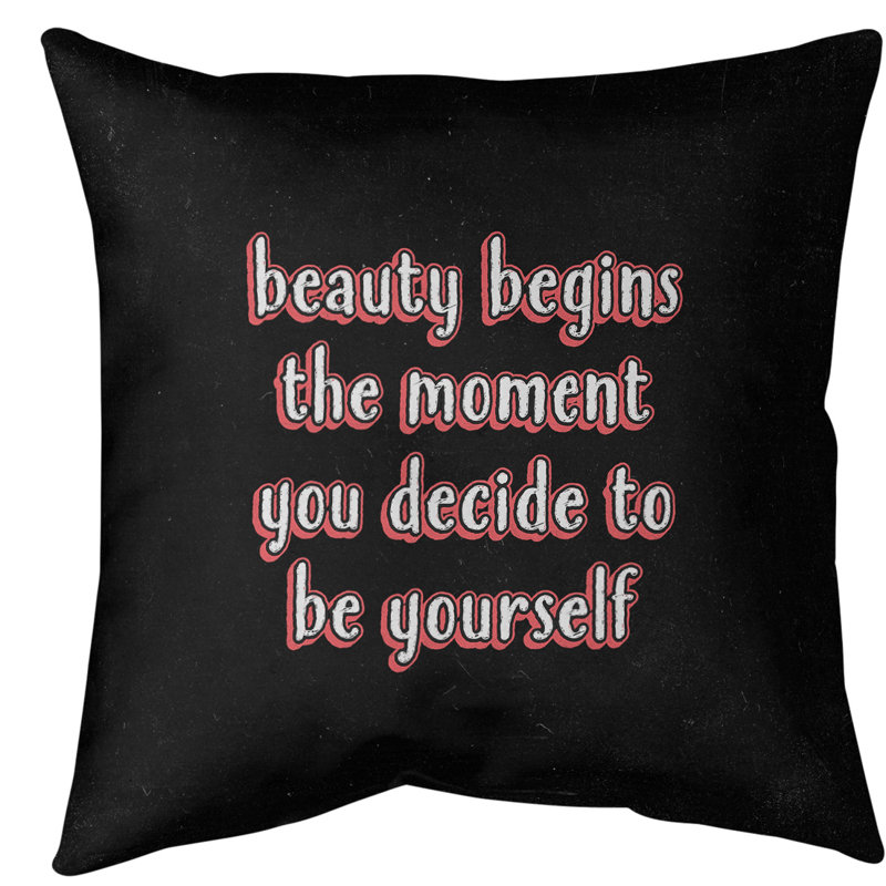 Coussin de sol True Beauty, 40 po x 40 po, Rouge