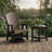 Walnut and Black Adirondack Swivel Glider-646412666