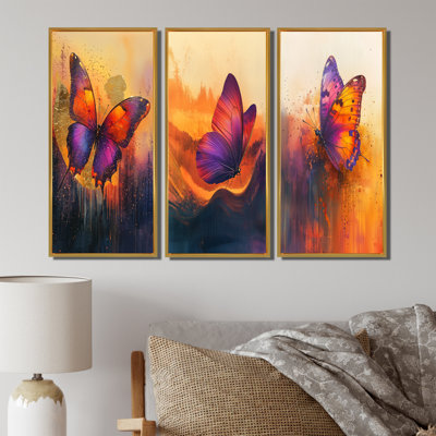 Lavande, échos du papillon I - Collection d'art mural papillon