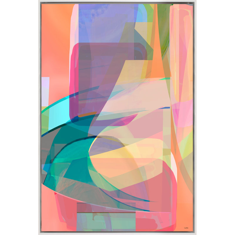 Jungle Echo Print, 60" H x 40" W, White Framed