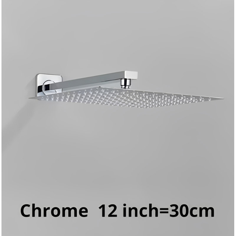 CSA - Ensemble de douche chromé 12 po à fonction de dérivation 12 po