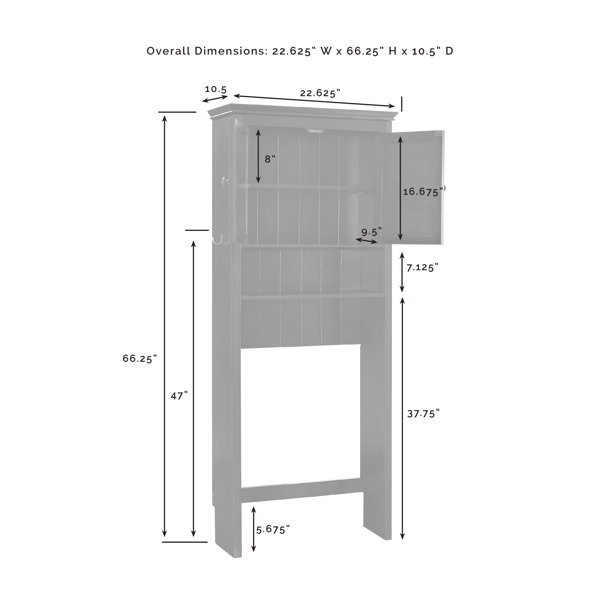 Red Barrel Studio® Crenshaw Freestanding Over-the-Toilet Storage & Reviews