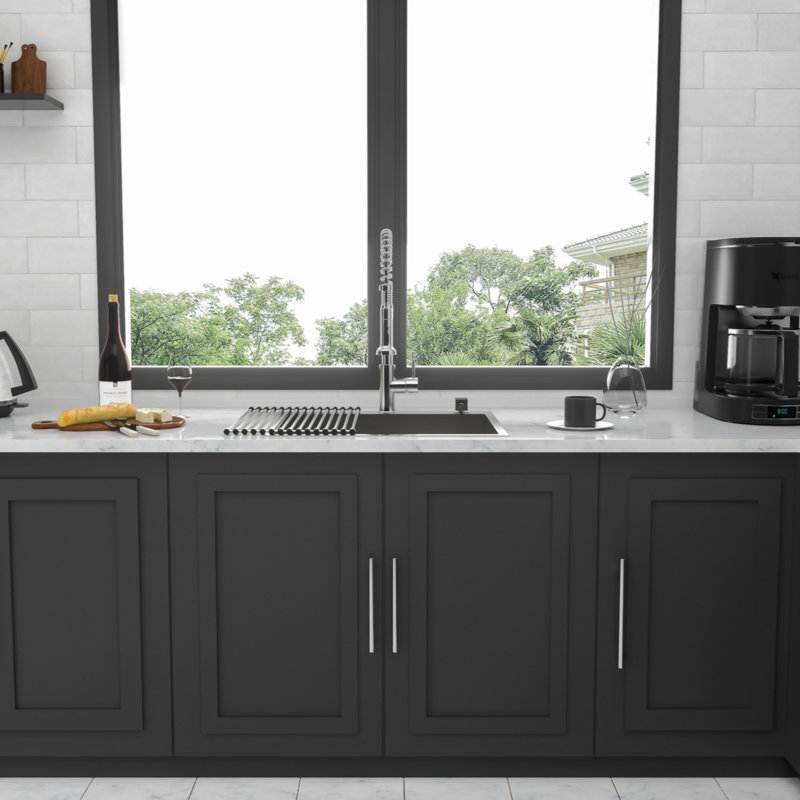 25X22x9 Inch Kitchen Sink Drop In 18 Gauge Stainless Steel 25" Single Bowl Topmount Kitchen Sink Basin