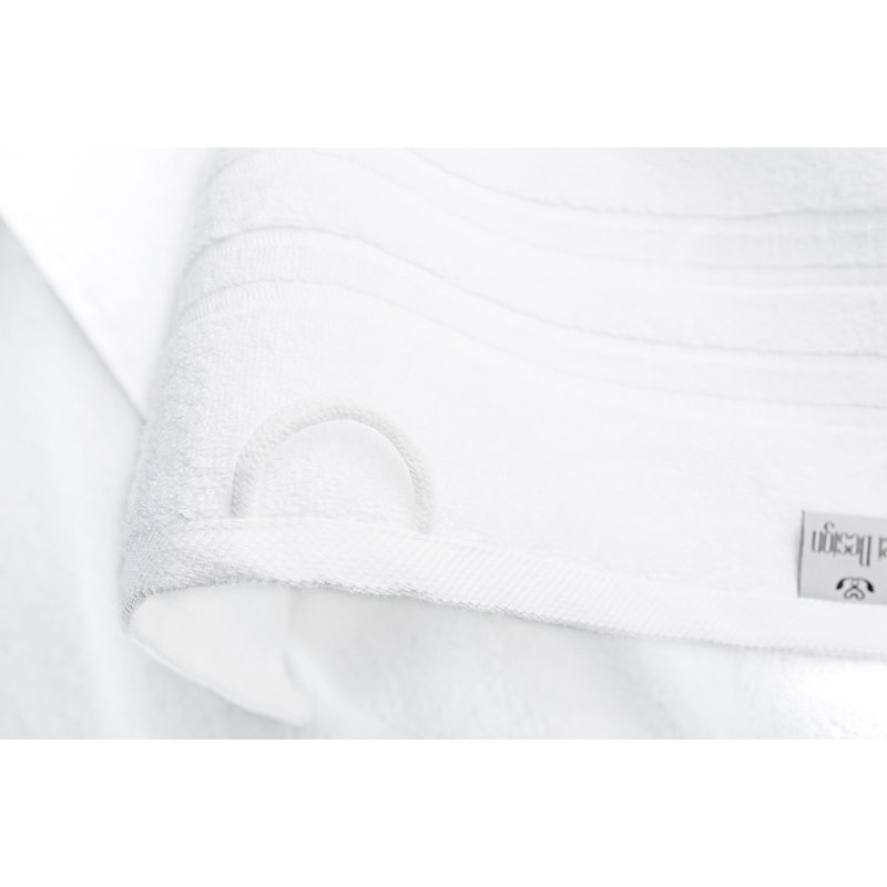 Midweight Bath Towel, White