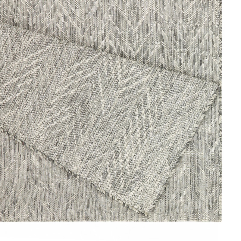 Silver Indoor/Outdoor Area Rug, Rectangle 7'10" x 10'3"