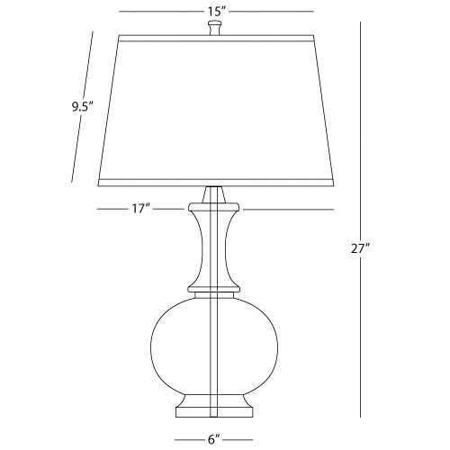 Harriet Table Lamp, White