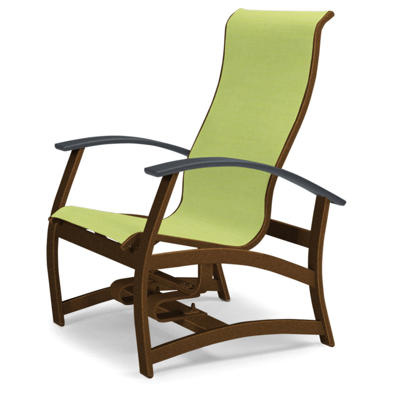 Askar Swivel Powder Coated Aluminum Outdoor Lounge Chair, Classic Graphite P30, Lime 38D Sunbrella®, Textured Kona