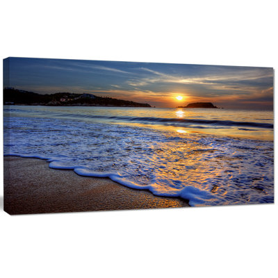 " Calm Seashore With Blue Waves "