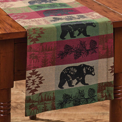 Chemin de table 13 "Pinecones And Trees