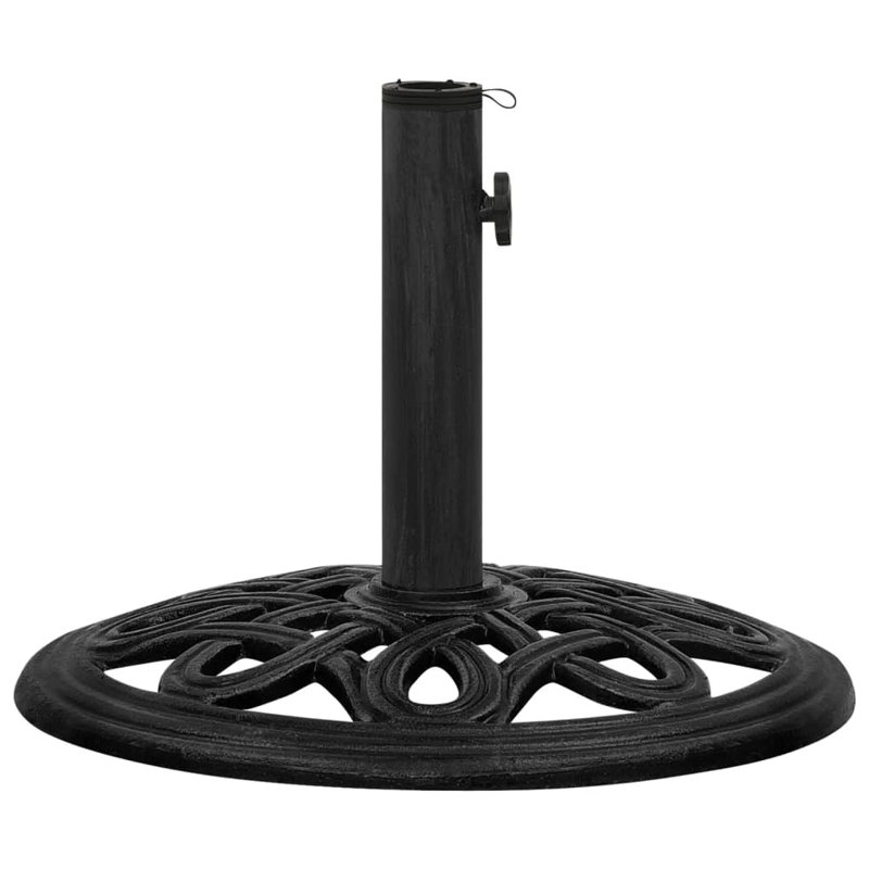 Clermt Cast Iron Free Standing Umbrella Base, black