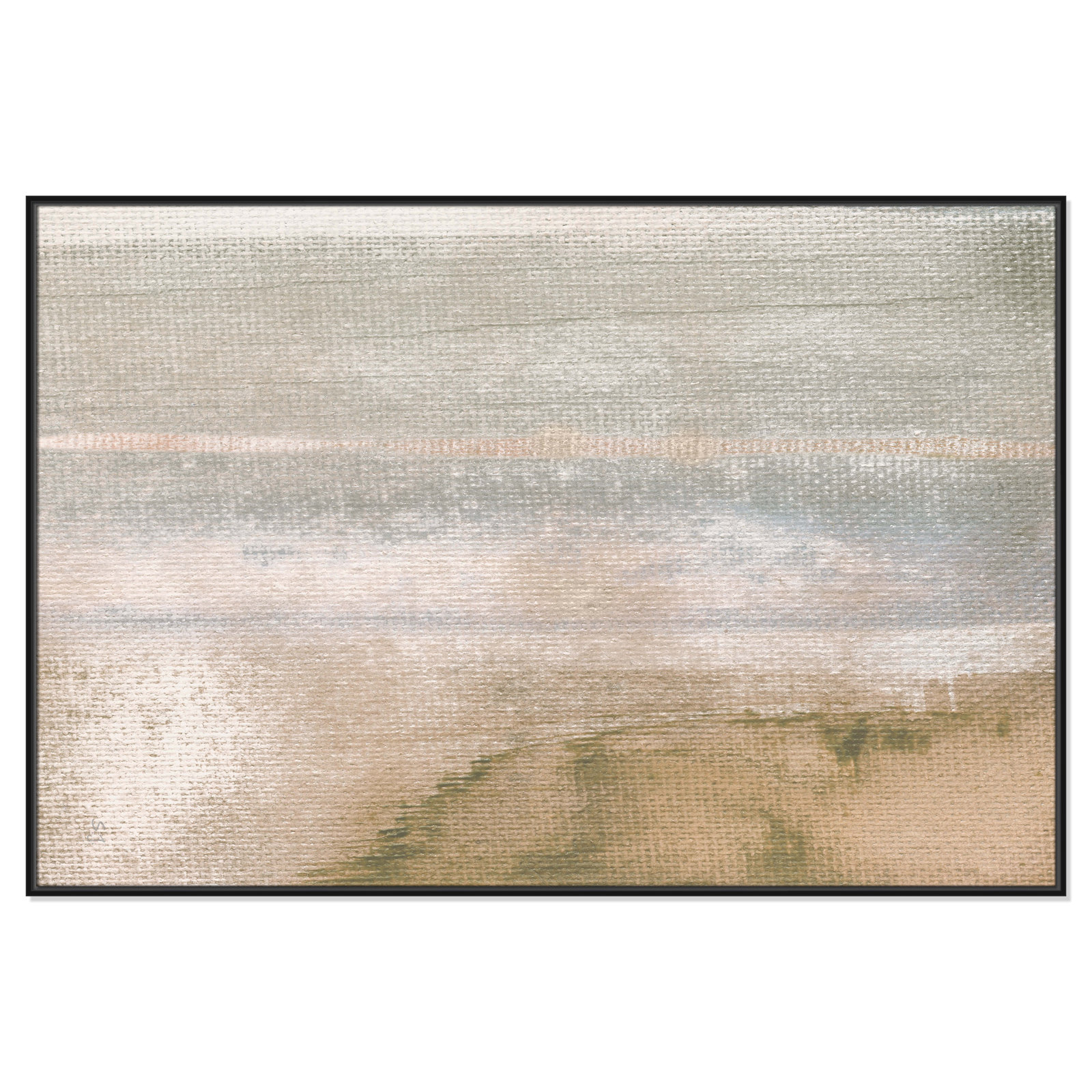 Dusk On Sand Lake II by Susan Jill, Black, 61.5" W x 41.5" H
