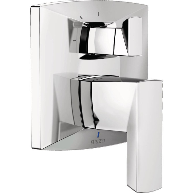 Vettis Pressure Balance Valve With Integrated 3-Function Diverter Trim, Polished Chrome