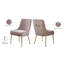Chaise d'appoint rembourrée en velours Owen-32926669