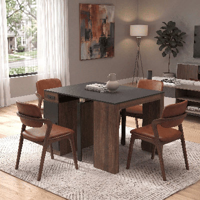 Modern Extendable Dining Table With USB Port